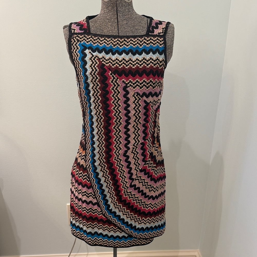 Authentic Missoni Multicolor Zigzag Mini Dress - image 1